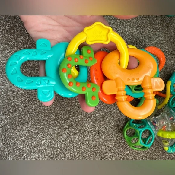 Bright Starts Gray Elephant Plush plus Toy Set - Picture 8 of 10